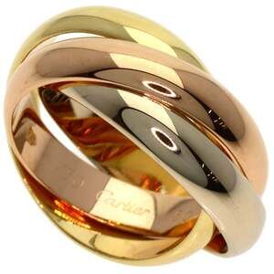CARTIER Authentic 18k Pink Trinity Ring #50